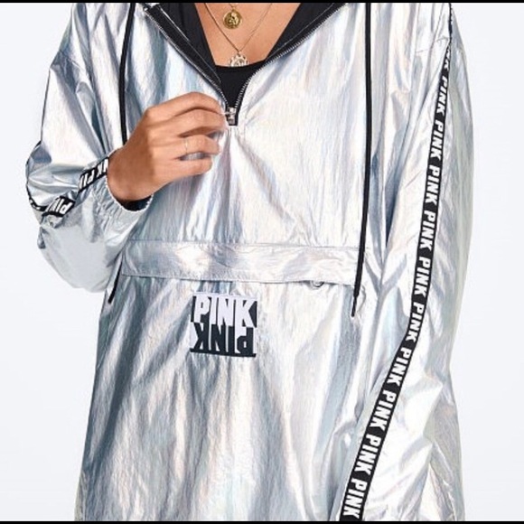PINK Victoria Secret Silver Jacket - Picture 3 of 6